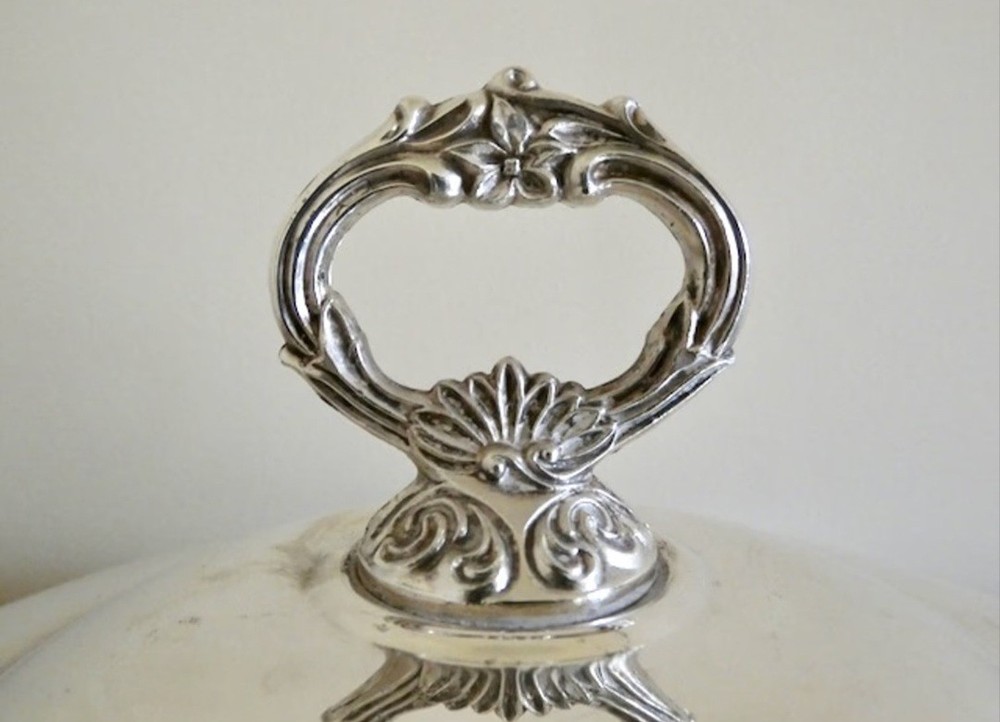 Silver Plated Covered Casserole Bowl.