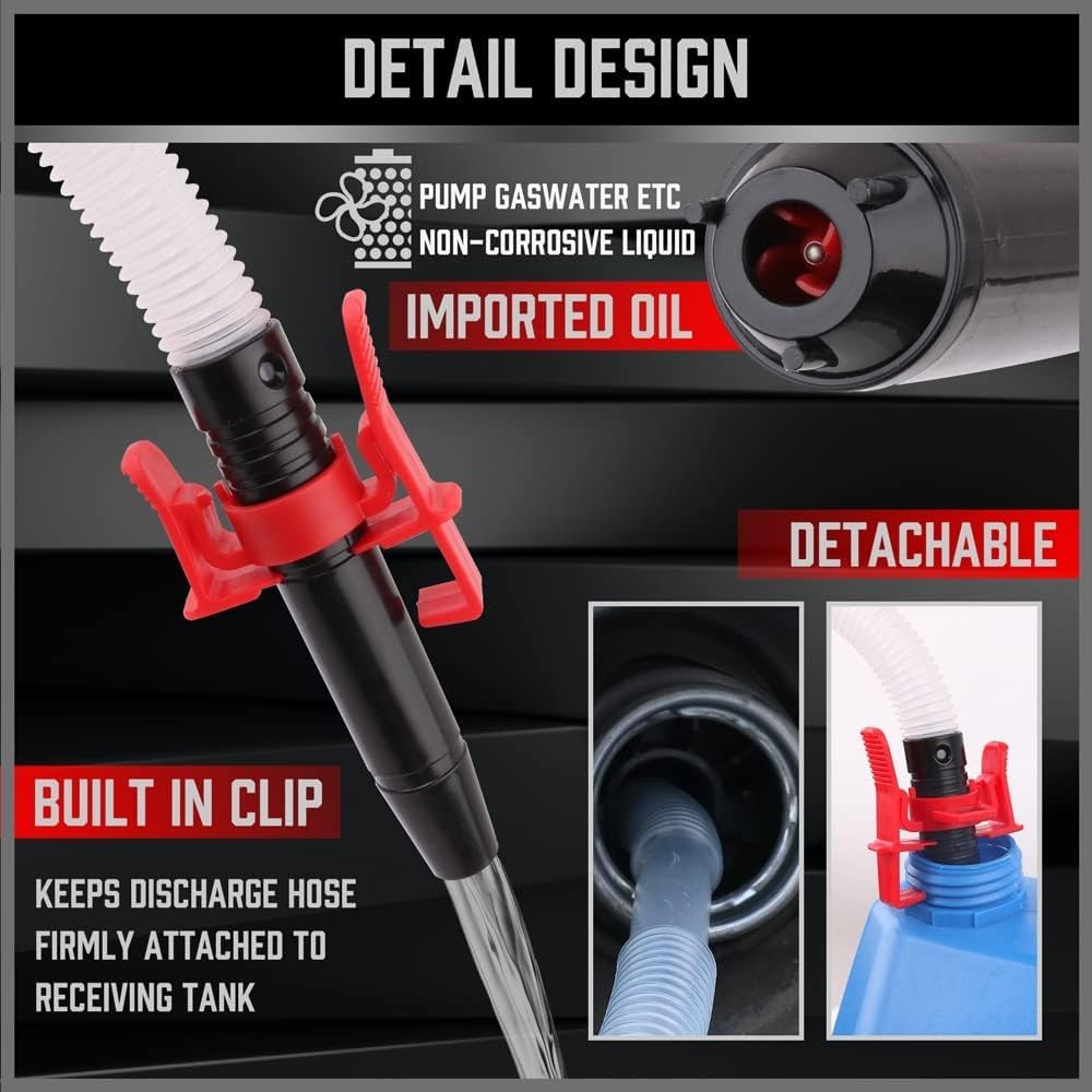 SEDY Electric Hand Pump, Portable Battery Powered Transfer Multi-Use...