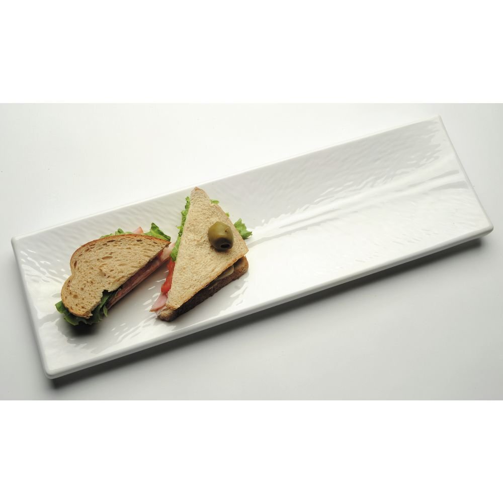 TableCraft Products M206 Dish, Rectangle, Melamine, 20" x 6"