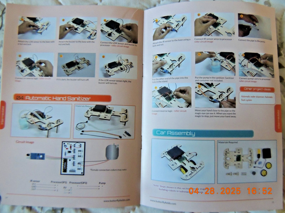 Butterfly Edufields Stem Electronics Robotics 10 Projects