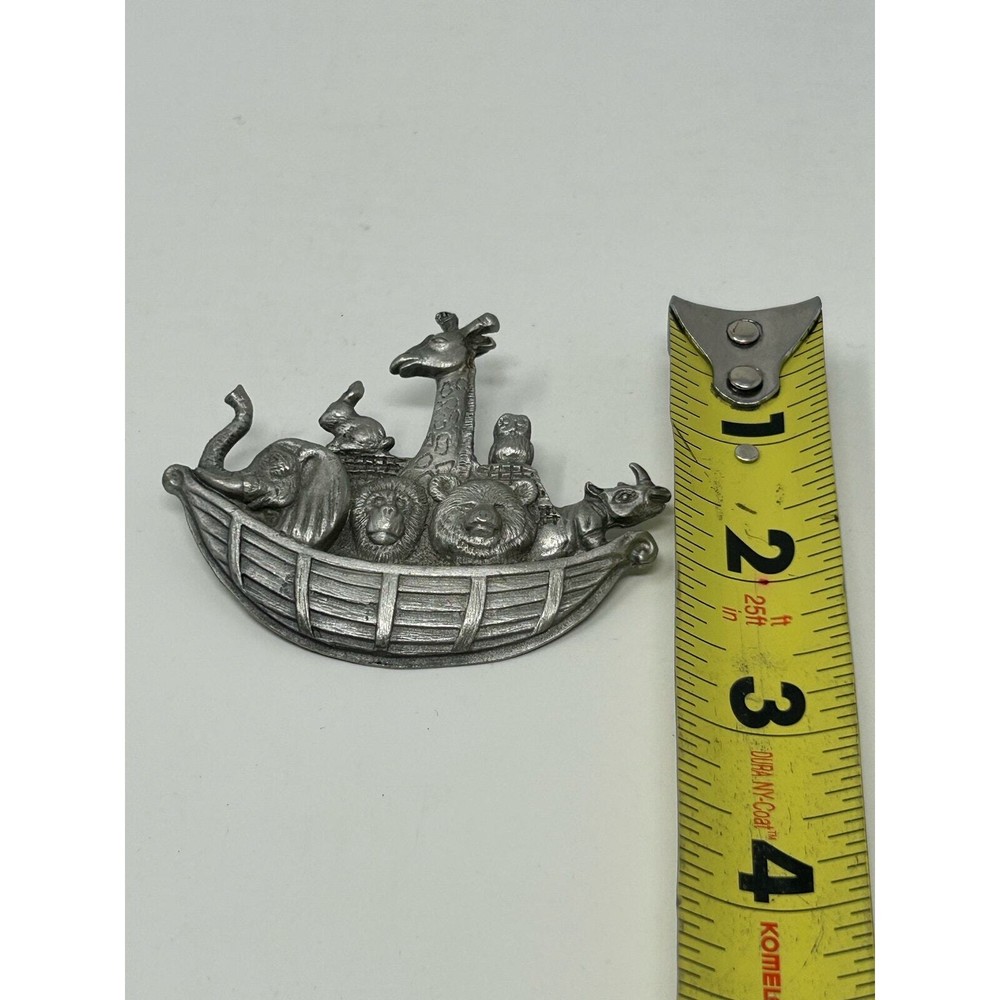 Spoontiques Pewter Noah's Ark Brooch
