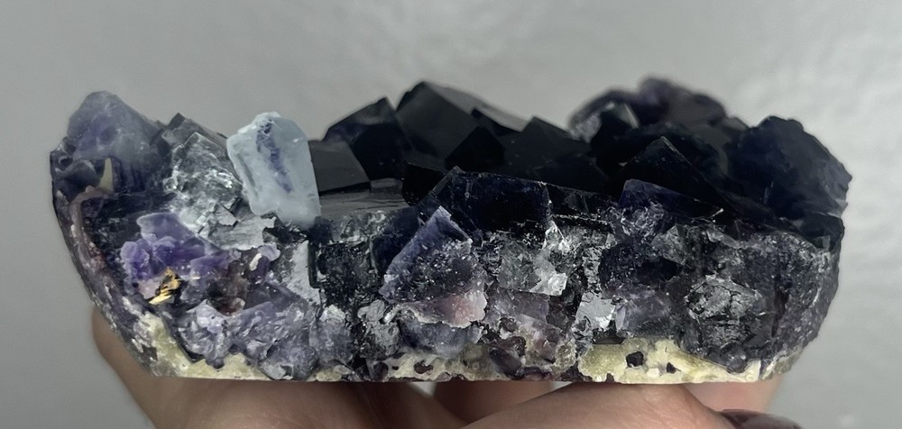 Museum Grade, Rare, Red Phantom Fluorite Specimen 265 Grams
