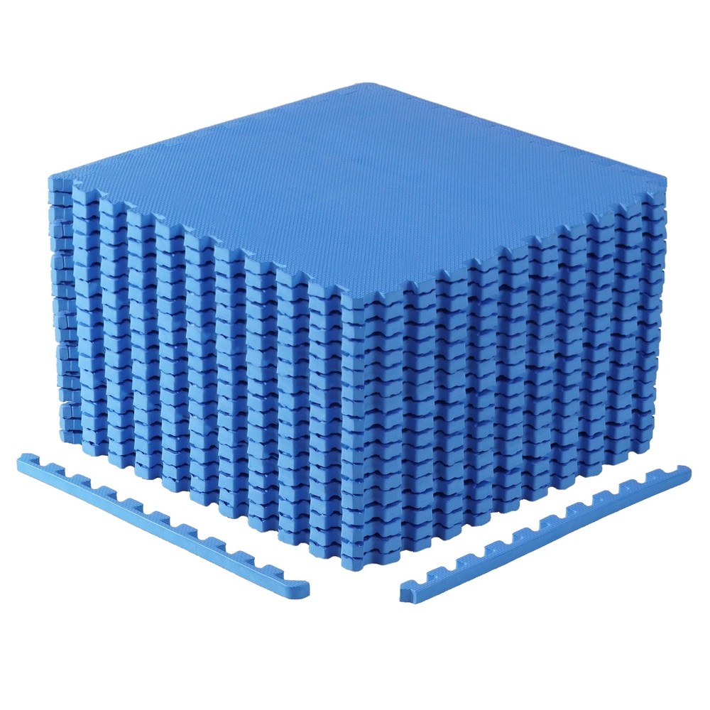 CAP Barbell 3/4-Inch Interlocking EVA Foam 3-Pack -18 tiles, T - Blue