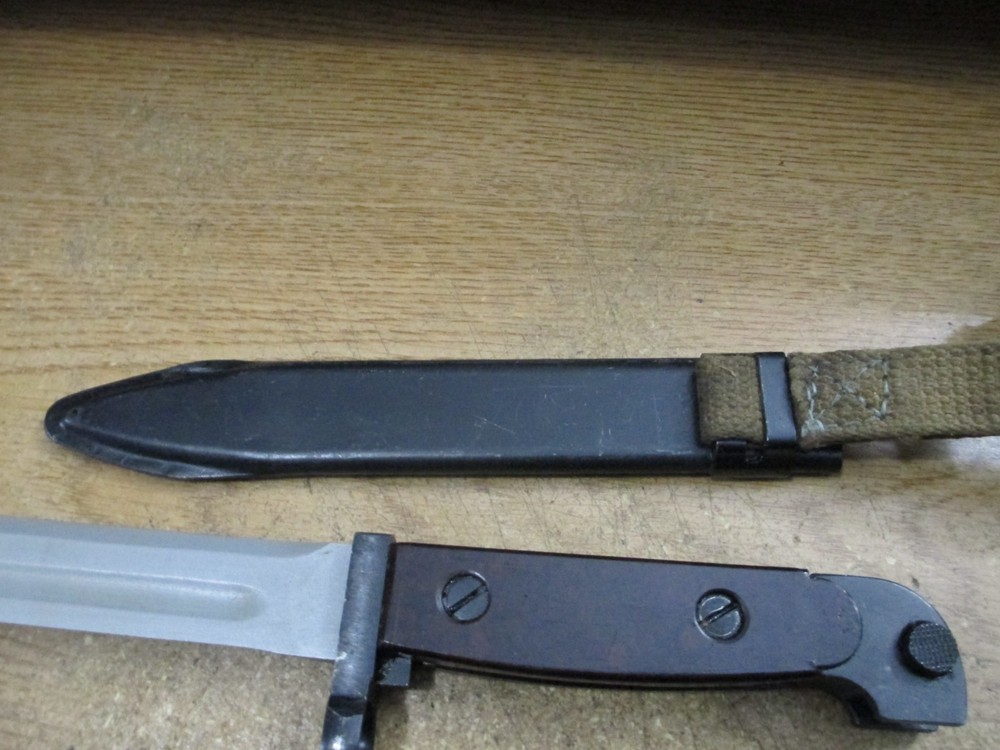 Korean Type 68 Bayonet & Scabbard Type 1 Bowie Please Read