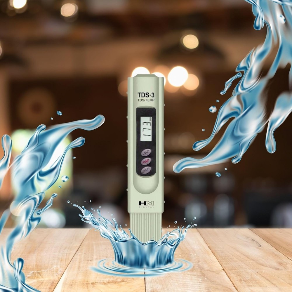 Digital TDS Meter with Carrying Case - Accurate Water Testing & Hold Function