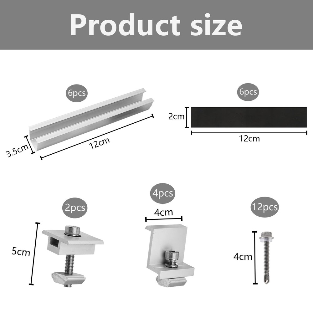 Solar Panel Mount Solar Panel mounting Brackets Z Brackets Lightweight Alumin...