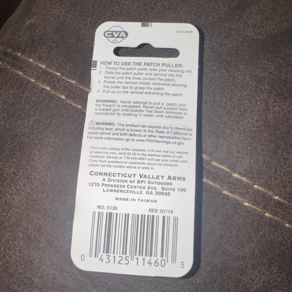Cva Ac1460 Patch Puller Universal Caliber