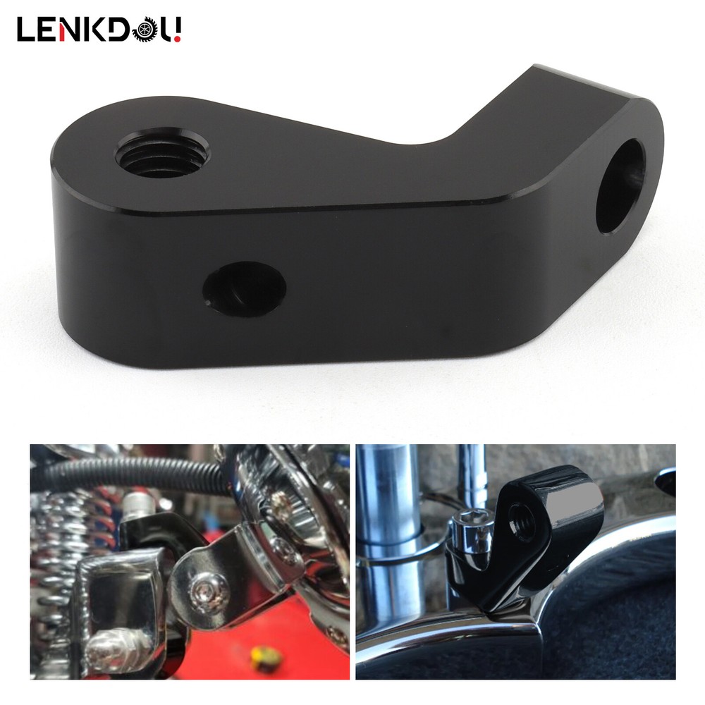 Extended Headlight Mounting Block Brackets For Harley Custom Headlight Mount H7