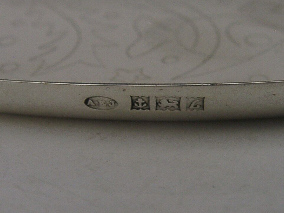 A E JONES SOLID STERLING SILVER FISH DISH 1960 GEOFFREY BELLAMY DESIGNED