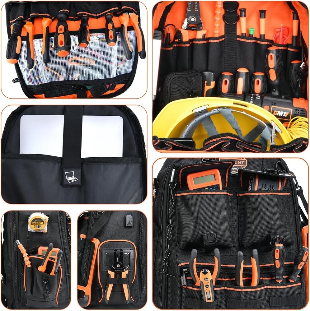 Tool Backpack Heavy Duty – Tool Backpack with Molded Base