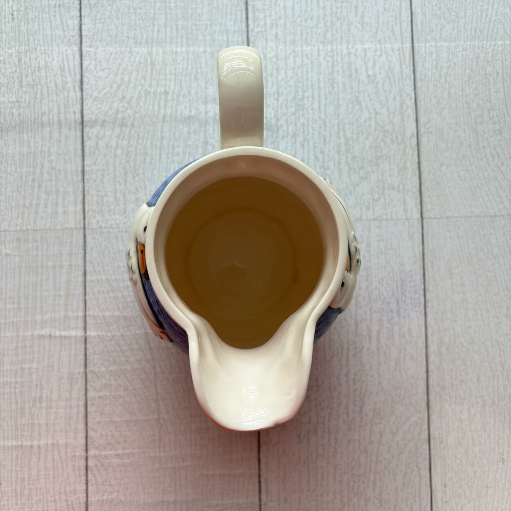 Sigma The Decorative Kitchen White Duck Blue Drink Pitcher