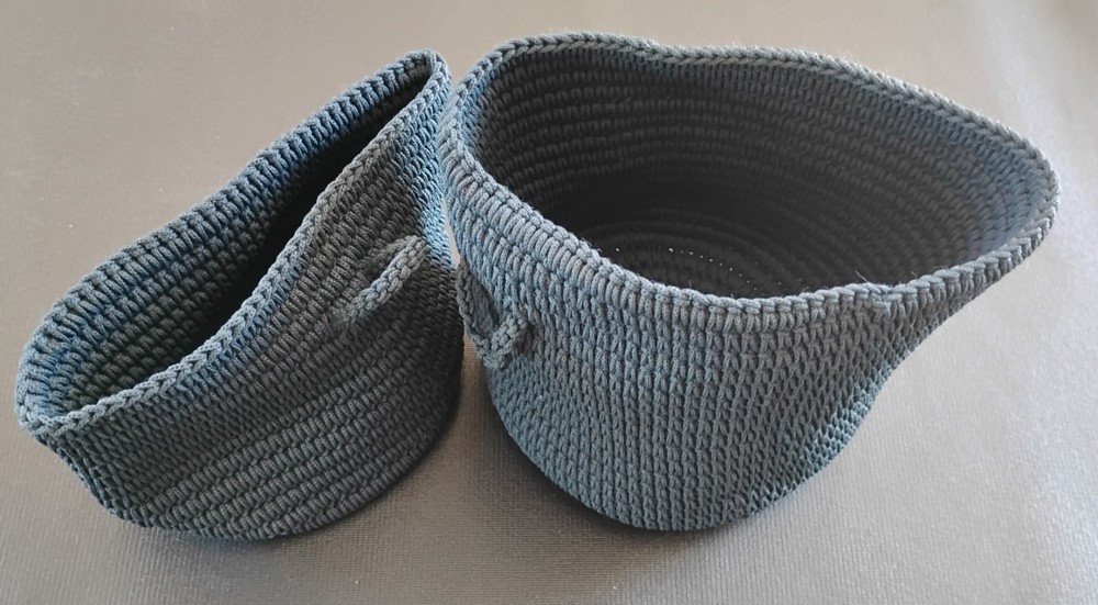 knitted baskets