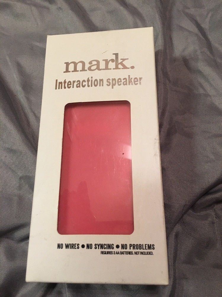 Avon Mark Pink Interactive Phone Speaker New NIB