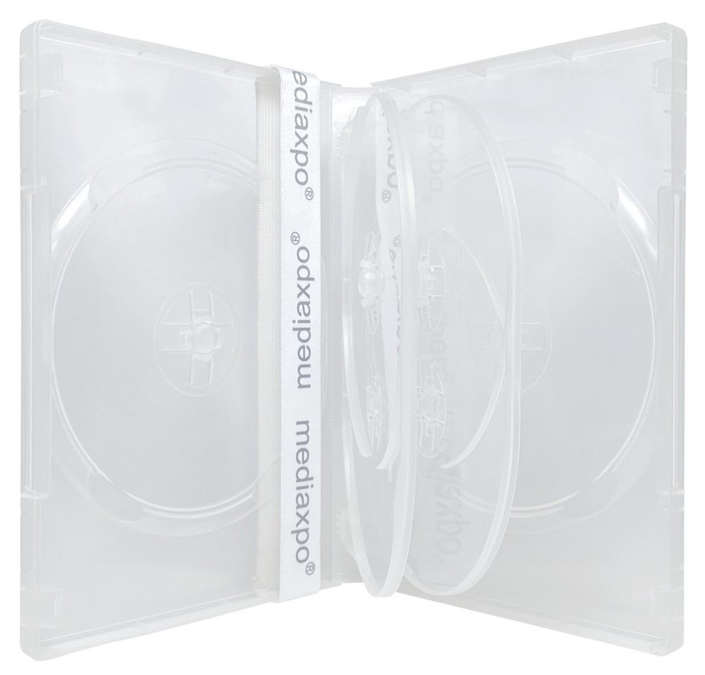 22mm Clear 6 Discs DVD Case Lot