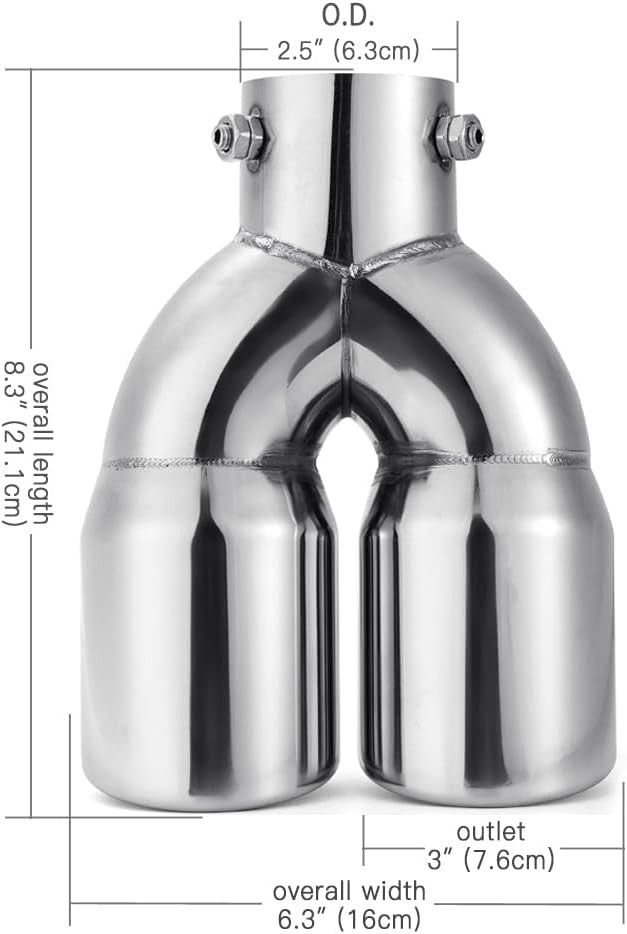 Universal Stainless Exhaust Tip Adjustable Tailpipe