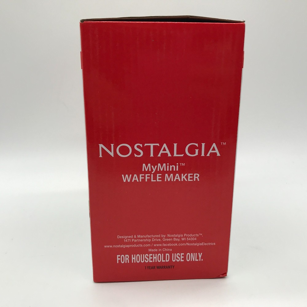 Nostalgia "MyMini" Waffle Maker. Red