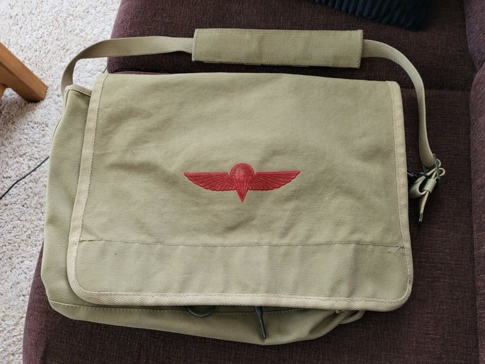 Army Messenger Fluer Bag With Strap
