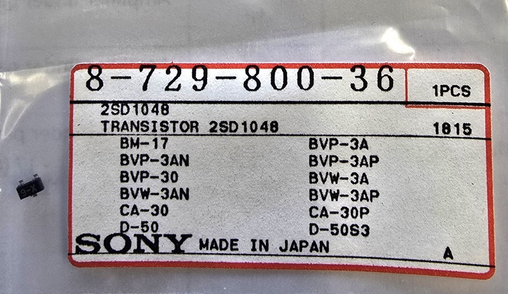 Sony 8-729-800-36 OEM 2SD1048 Transistor * NEW IN PACKAGE *