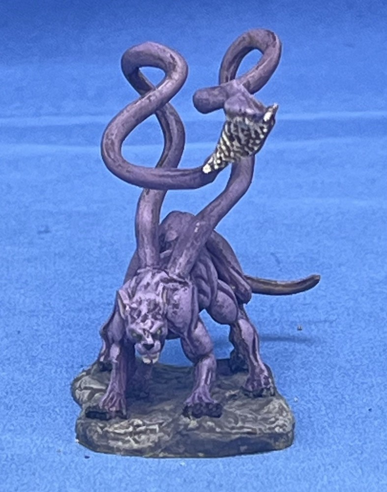 Hand-painted Displacer Beast Miniature For D&D/Pathfinder