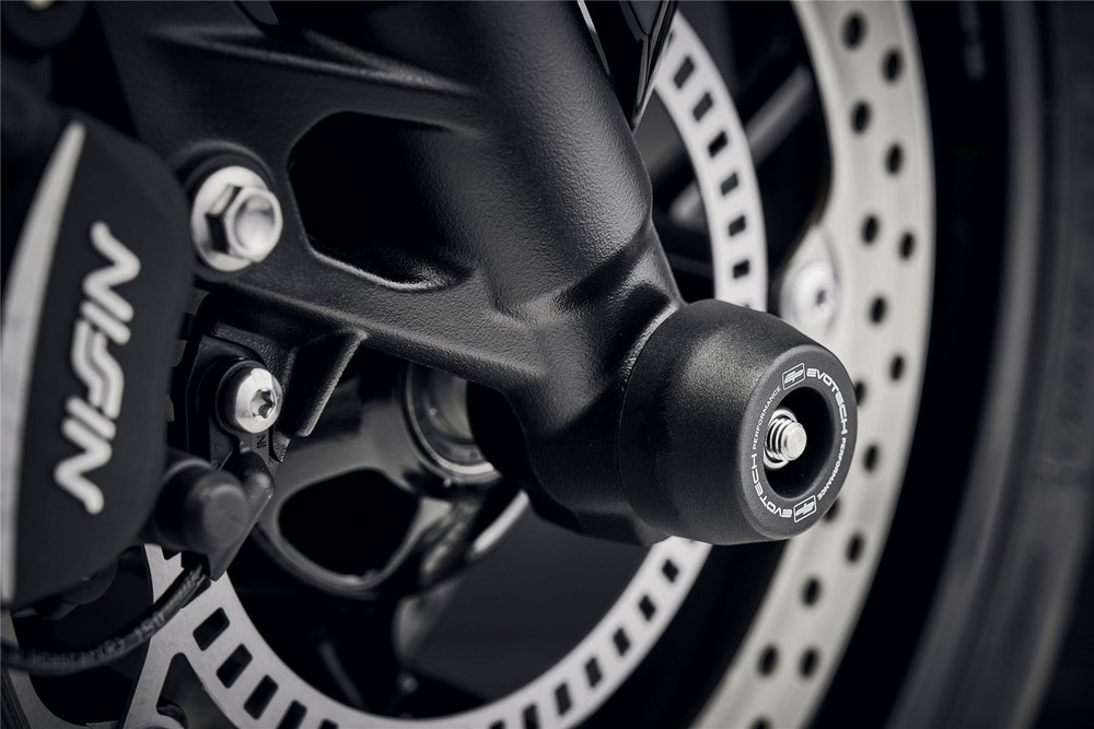 Evotech Front Spindle Bobbins - Triumph Trident 2021+