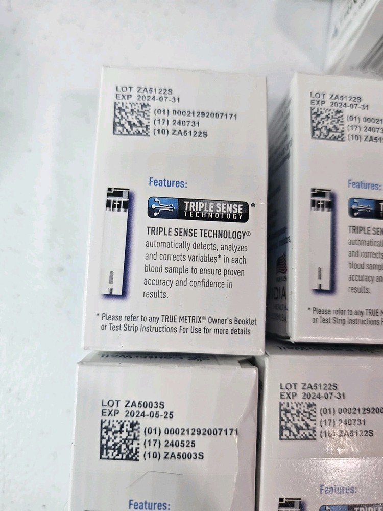 4x50ct True Metrix Test Strips Sealed - EXP. 2024