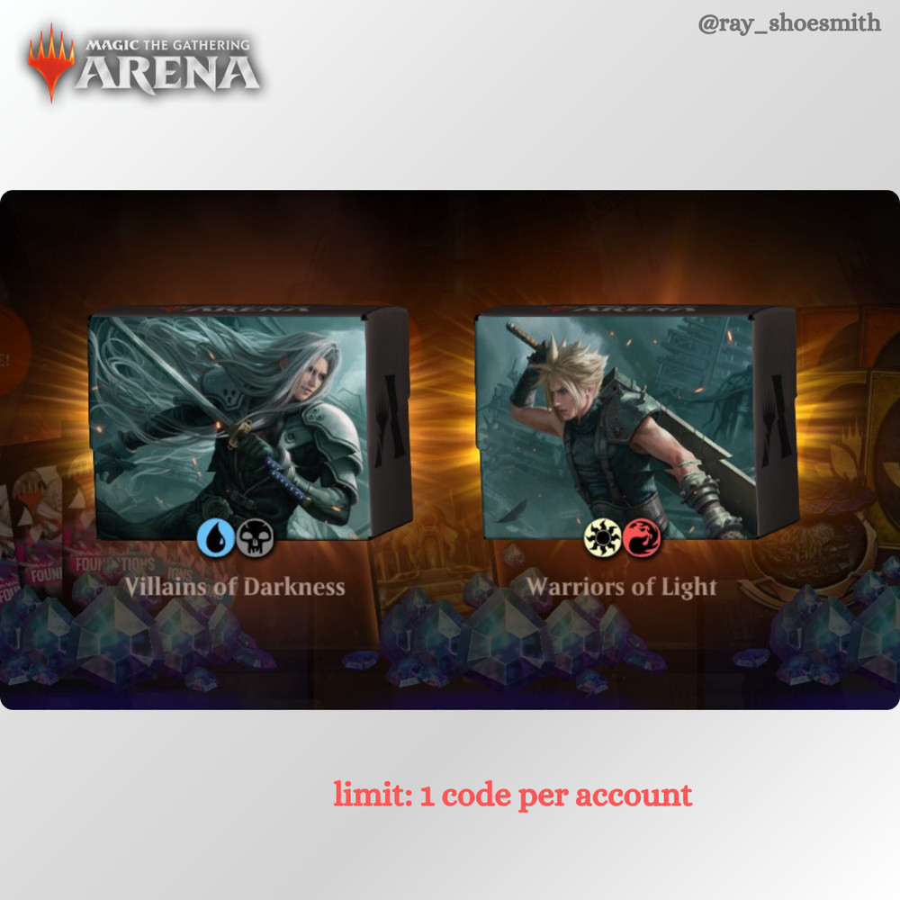 Magic Arena Code 1x FF Starter Kit (2 decks)