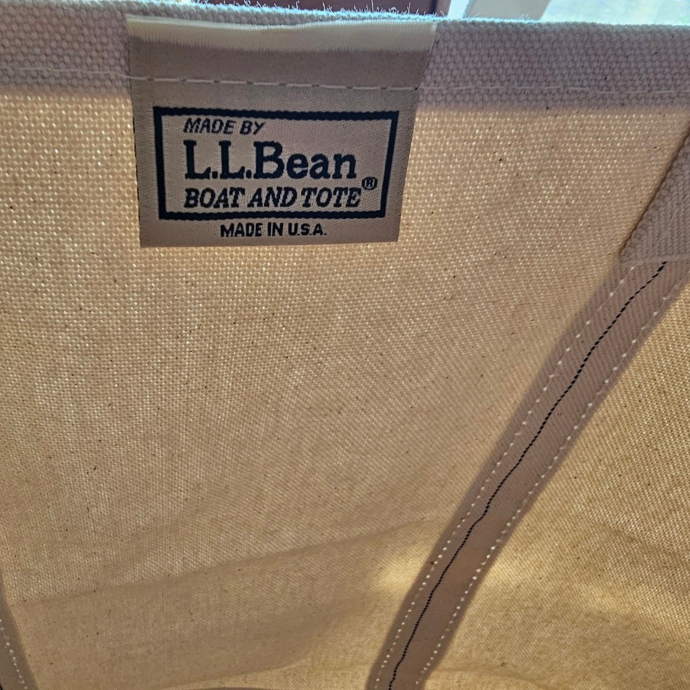L.L. Bean Natural Canvas Boat and Tote