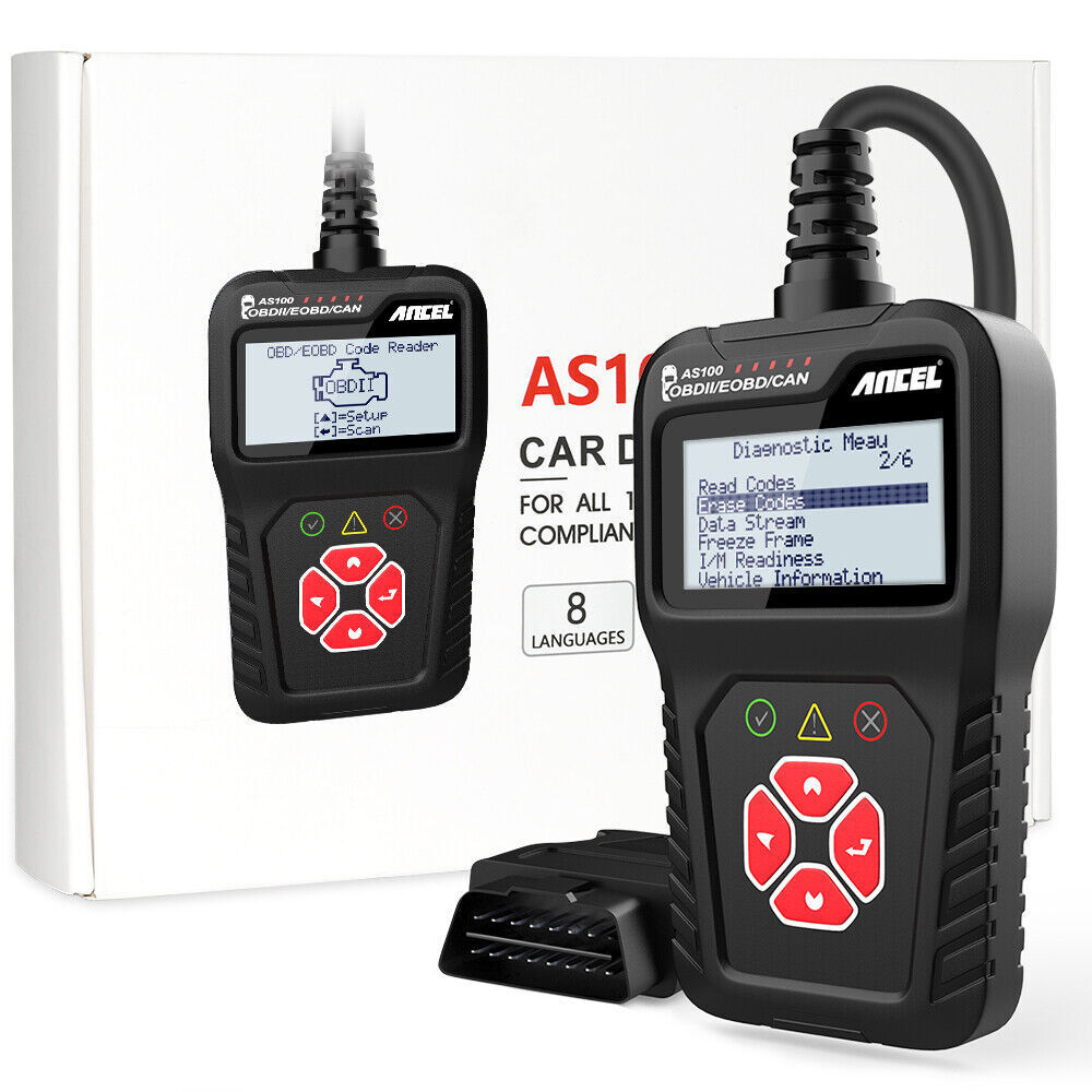 Ancel AS100 OBD2 Scanner Car Diagnostic Tool Erase Engine Fault OBD2 Code Reader