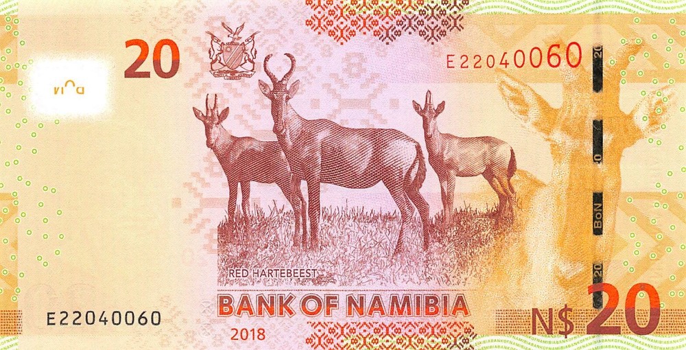 Namibia  $20  2018  P 17b  Series  E  Uncirculated Banknote TX13