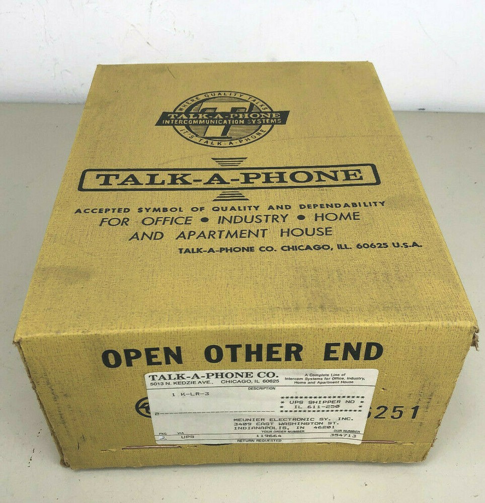 Talk-A-Phone K-LR-3 Desktop Intercom Substation NEW NIB