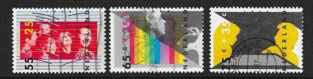 Netherlands  1986 - Child Welfare Stamps - Learning - Used