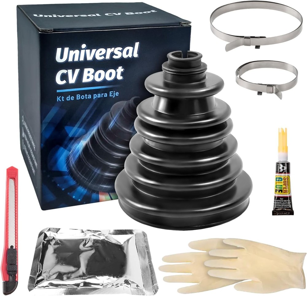 CVS18 CV Boot Split Constant Velocity Joint Gaiter Boot，Fits Shaft Size Kit 1