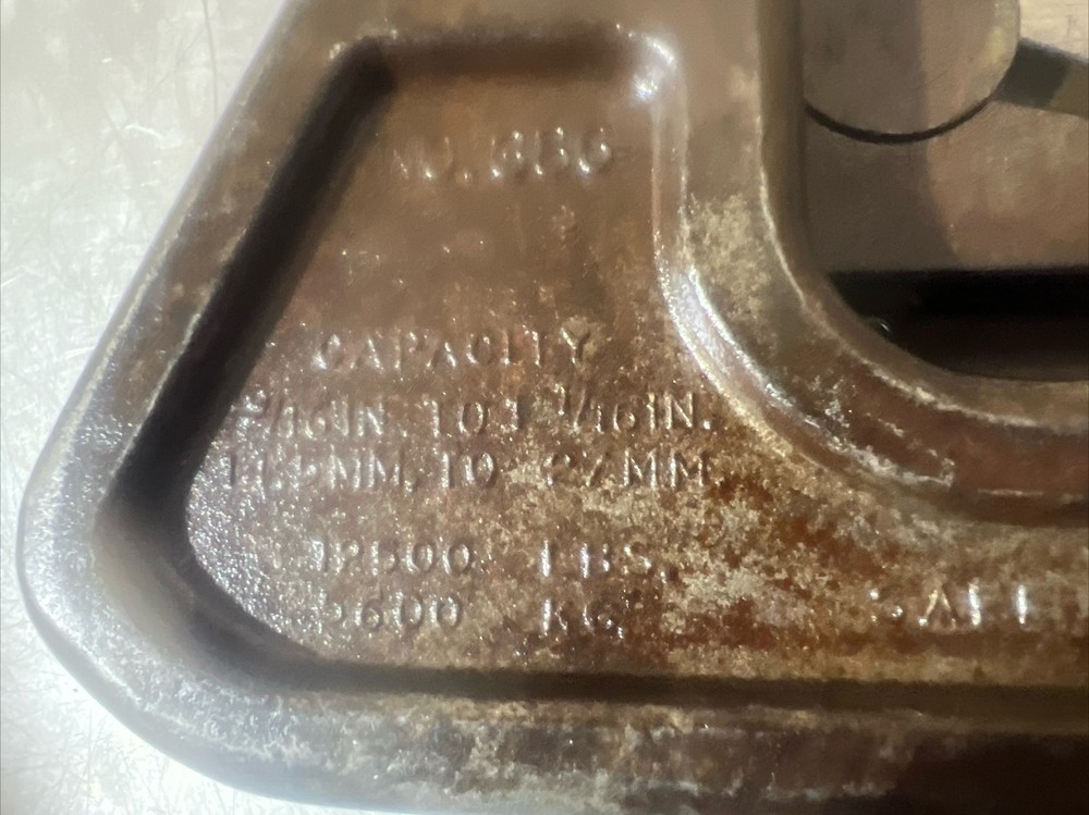 CRESCENT TOOL 386 CABLE WIRE GRIP PULLER 12,500 LBS CAP Used Surplus