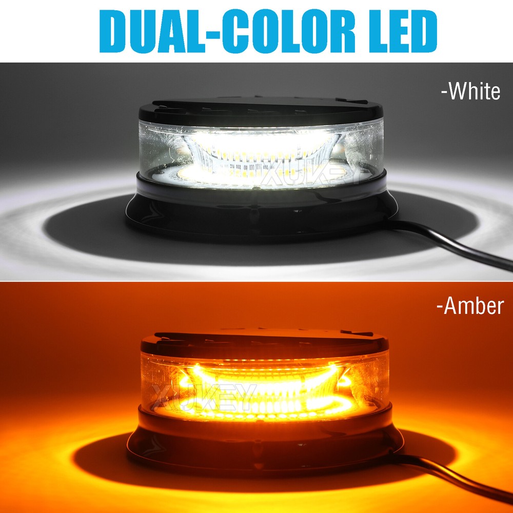 96 LED Strobe Light Bar Magnetic Base Rooftop Safety Emergency Flash Warning