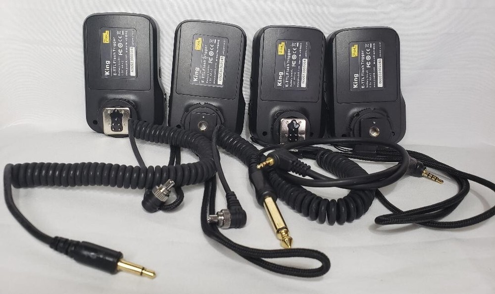 Pixel King Wireless TTL Flash Trigger Transmitter & Receiver for Canon (2 Sets)