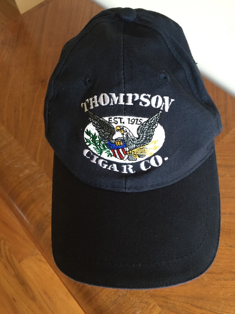 Thompson Cigar Company Black Cap Hat Adjustable