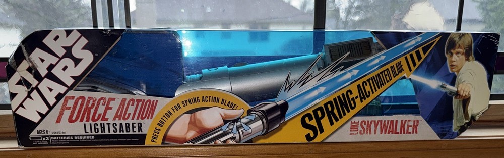 2006 Hasbro Star Wars Blue Electronic Extendable Lightsaber Tested Works w/ box