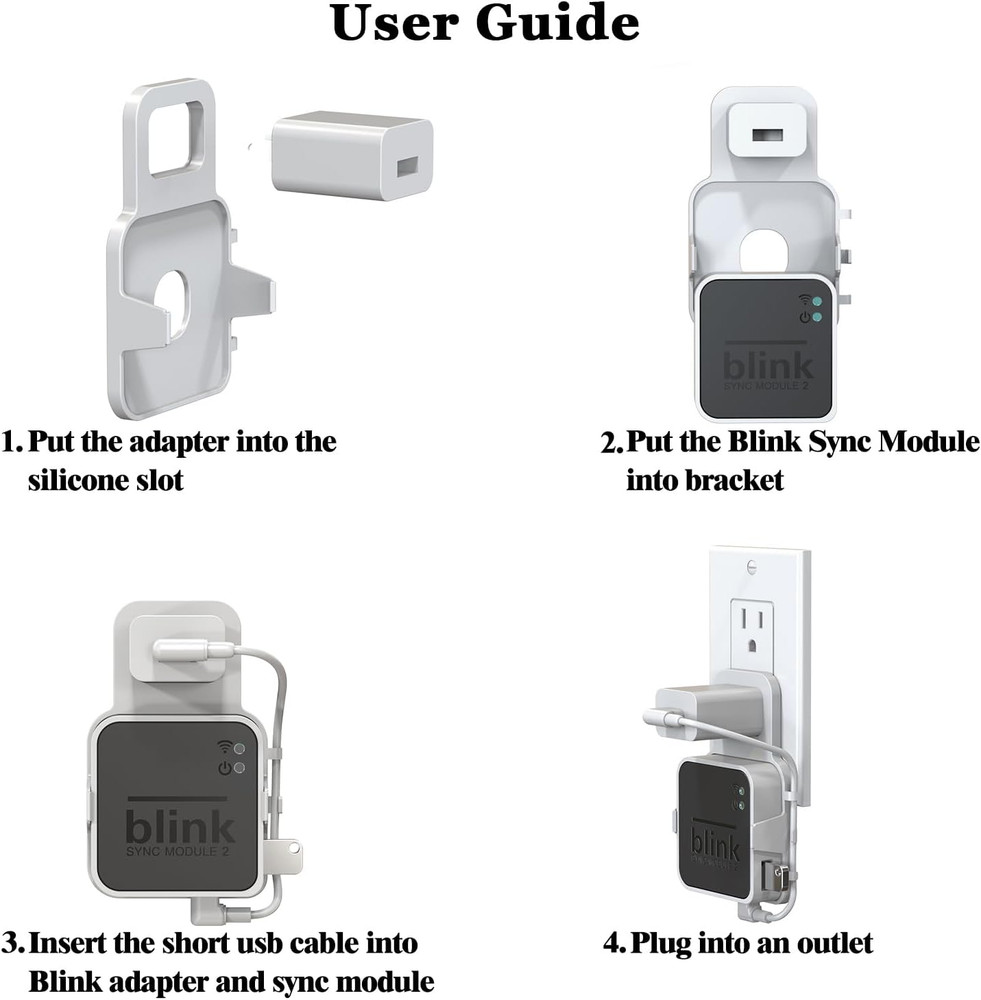 256GB USB Flash Drive& Blink Sync Module 2 Mount, Local Video Storage, Tool-Free