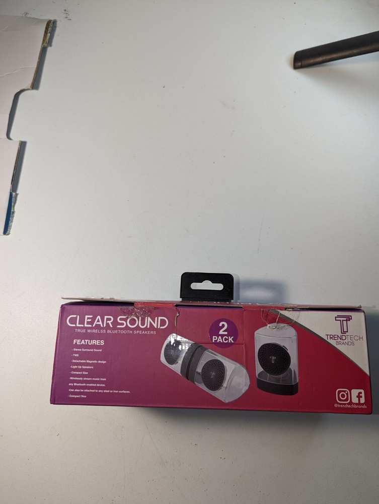 Clear Sounds Acrylic Bluetooth Speaker