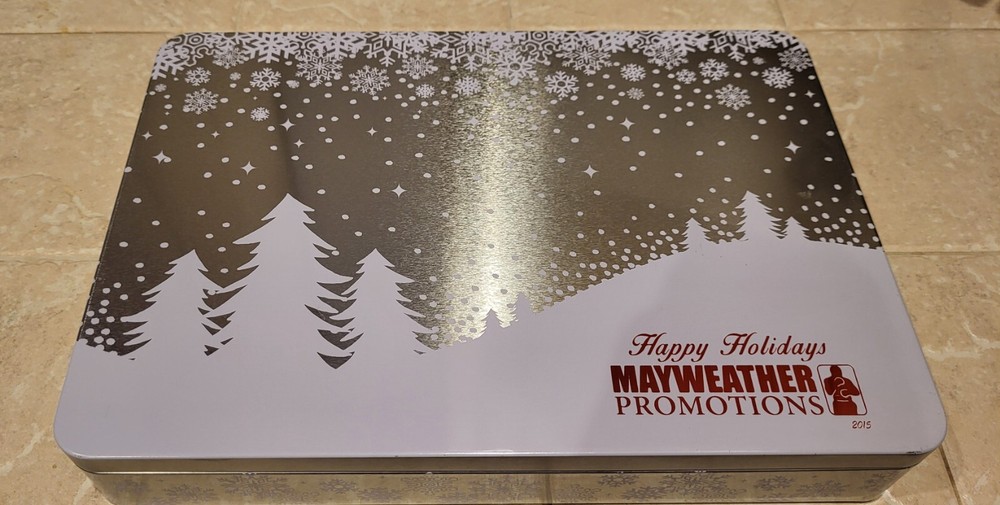 Mayweather Promotions/Mrs Fields Empty "Happy Holidays" Cookie Tin