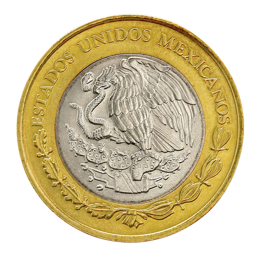 Mexico 10 Pesos, 2009, KM #616, Mint