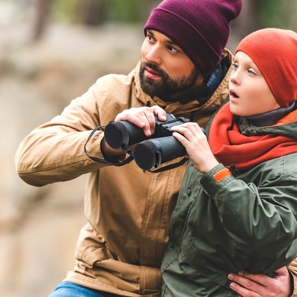 Binocular Lens Protective Rubber Caps Objective Covers for Optical Lens Guard
