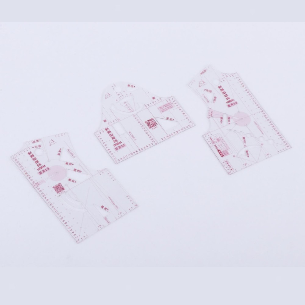 3pcs/set 1:5 Cloth Design Ruler Template Clothing Prototype Ruler Tool