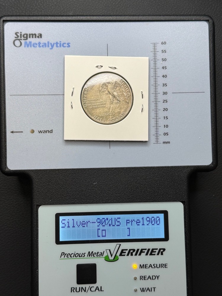 1925 Stone Mountain Commemorative Half Dollar, 90% Silver