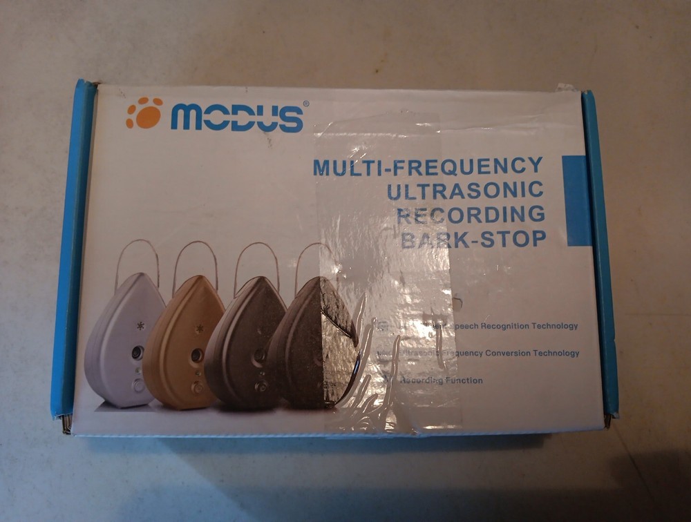 MODUS Multi-Frequency Ultrasonic Recording Bark Stop Pack Of 1 (NEW OPEN BOX)
