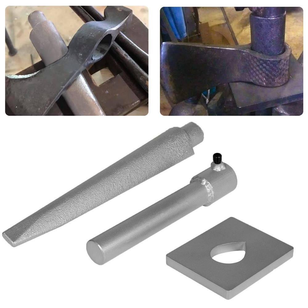 Mandrel Blacksmith Drift Tool (3PCS) Tomahawk Forged Axe Eye Drift Tool Set