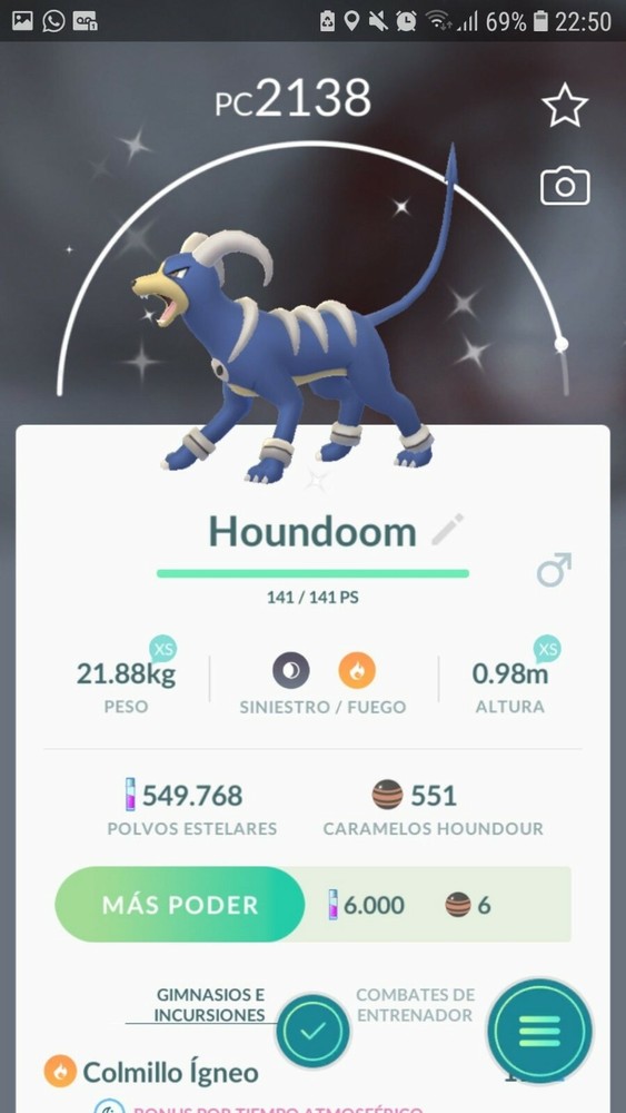 SHINY ✨ HOUNDOUR or HOUNDOOM!!! ✨ - PKMN GO!! - NON REGISTERED