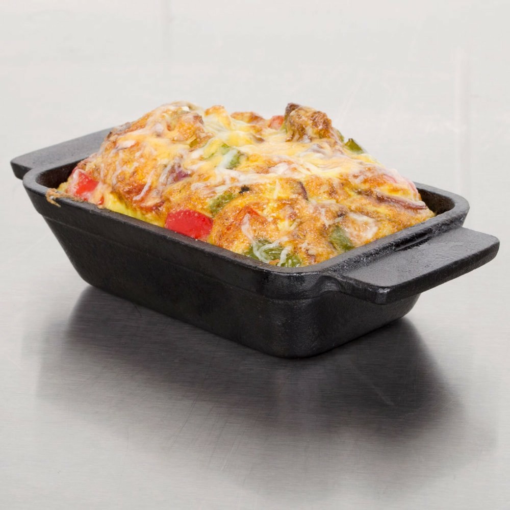 9 oz. Pre-Seasoned Mini Cast Iron Rectangular Casserole Dish (1 Casserole)