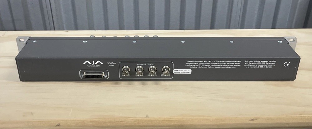 AJA K-3 BOX 1RU External Breakout Box and Cable