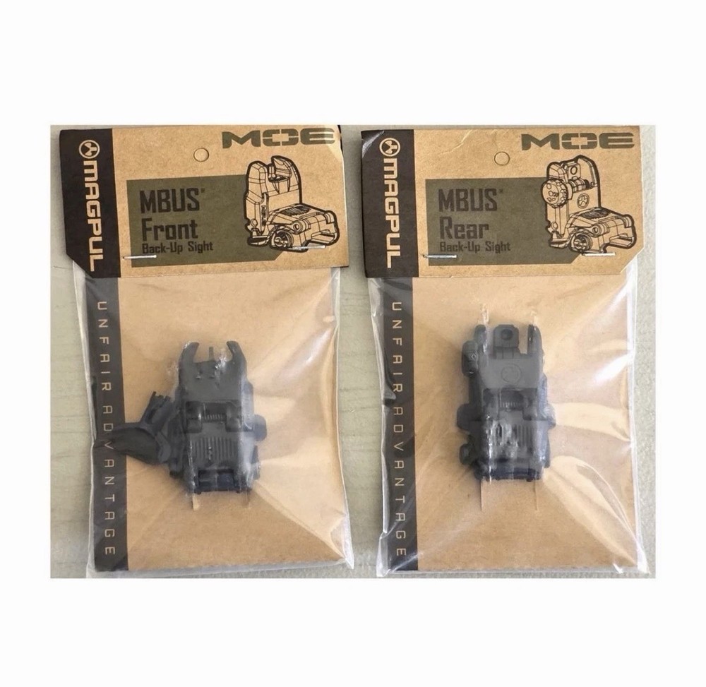 Mągpul Flip Up Back Up Sight Front / Rear Sights NEW